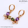 24744 Simple jewelry copper alloy elegant earring, beautiful drop earring designs for women